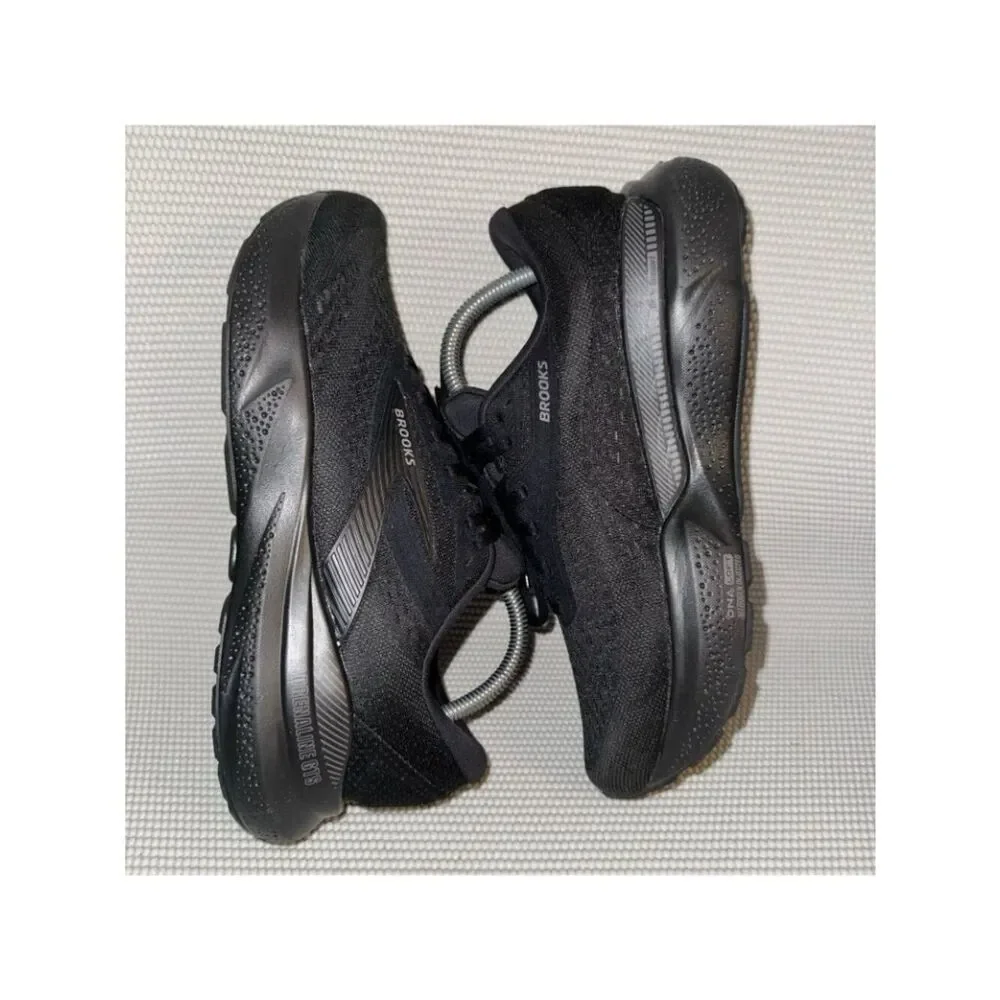 Brooks Adrenaline GTS 24 Black Ebony Running Athletic Shoes Mens Size 7.5 4E